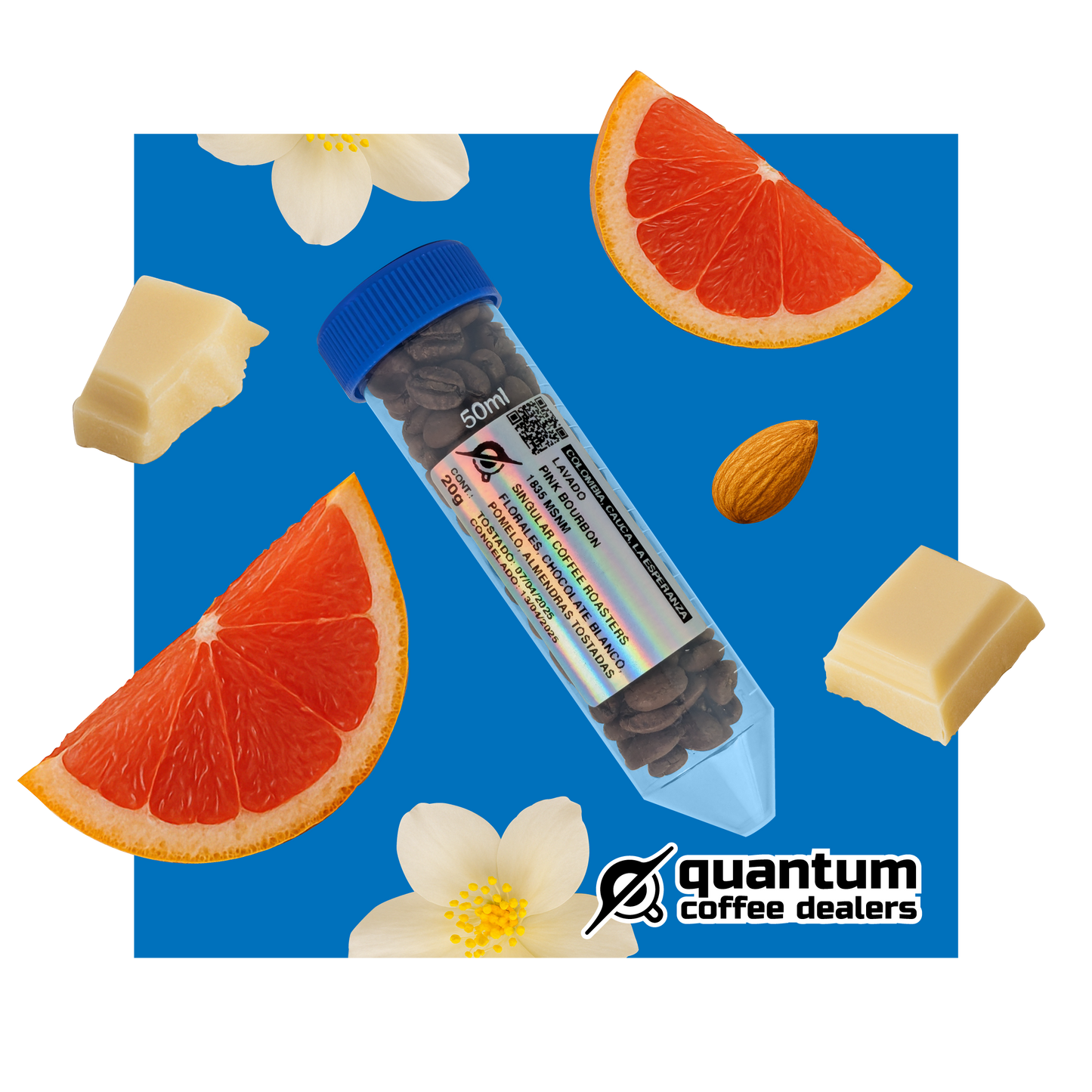 Colombia, Cauca, La Esperanza. Pink Bourbon. Proceso Lavado. Singular Coffee Roasters (20g)